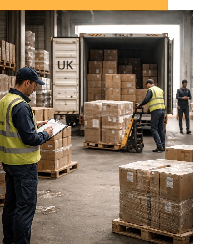 Доставка грузов из Великобритании с таможенным оформлением от 13001