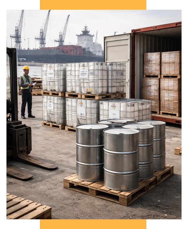 Доставка химического сырья из Индии от 260025 р. | СетСервис-Слд