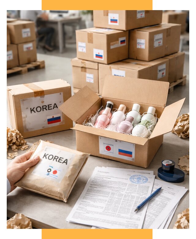 Доставка косметики из Кореи от 8841 р. под ключ | СетСервис-Слд