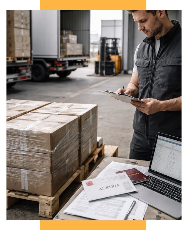 Доставка в Австрию от 67607 р. Логистика и экспорт СетСервис-Слд