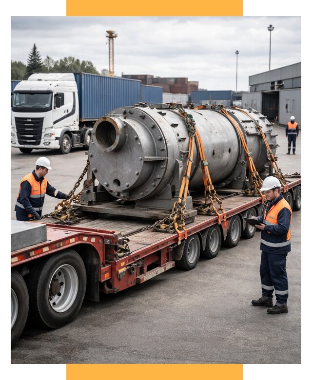 Перевозка тяжеловесных грузов под ключ от 156015 р. | СетСервис-Слд